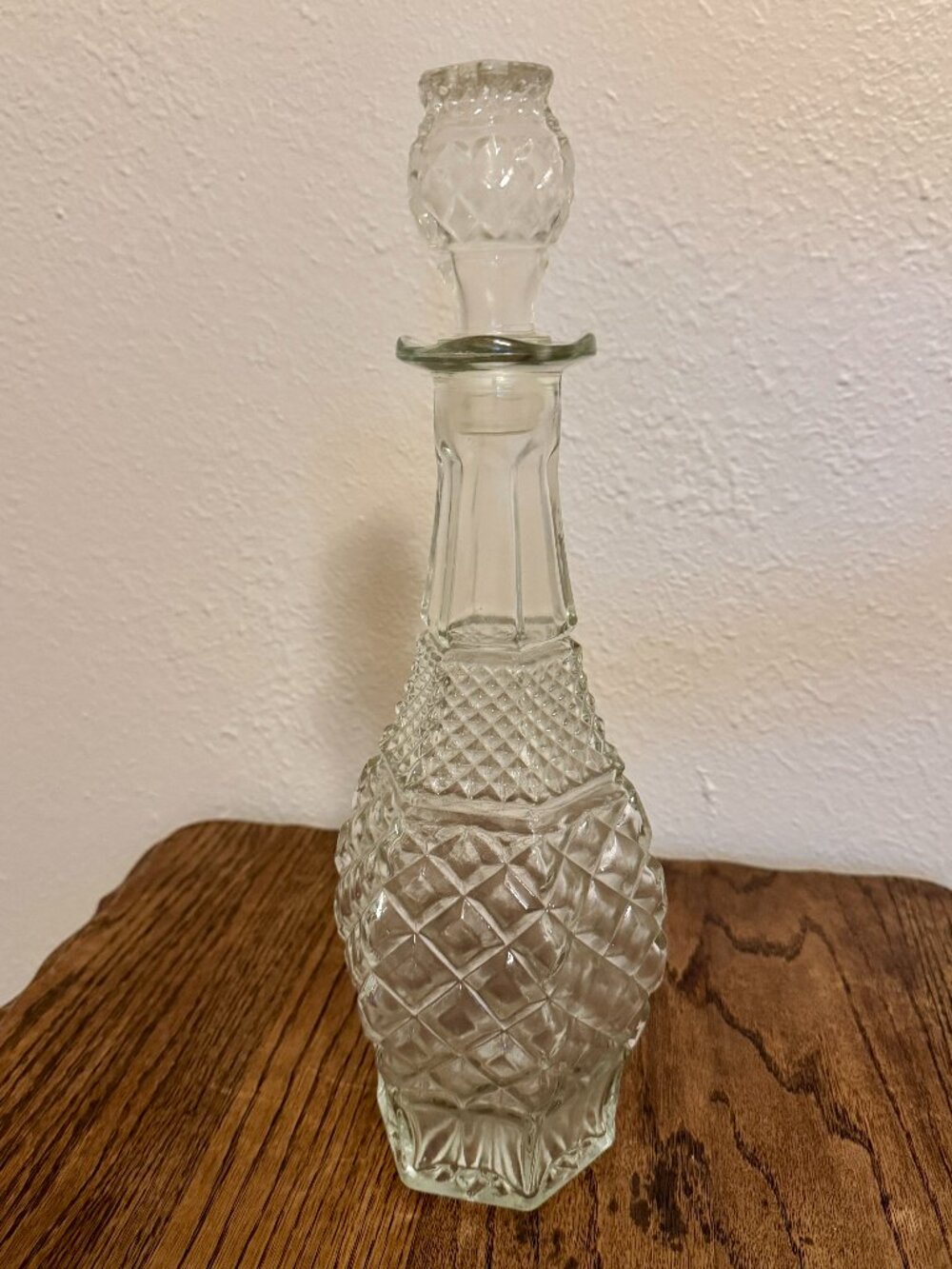 Anchor Hocking Wexford Glass Decanter Vintage